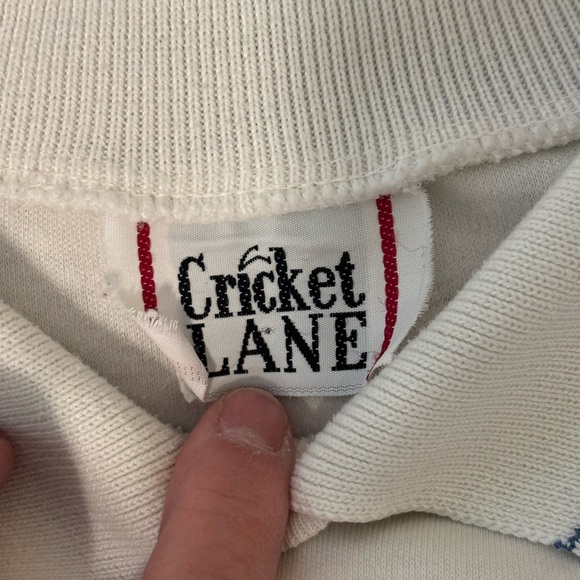 Cricket Lane White and Blue Polo Shirt - Picture 2 of 7